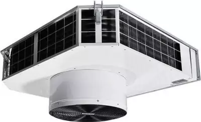 CAW - takmonterade fläktar används för uppvärmning av entréer, lager, industrilokaler, verkstäder, sporthallar, garage och butiker