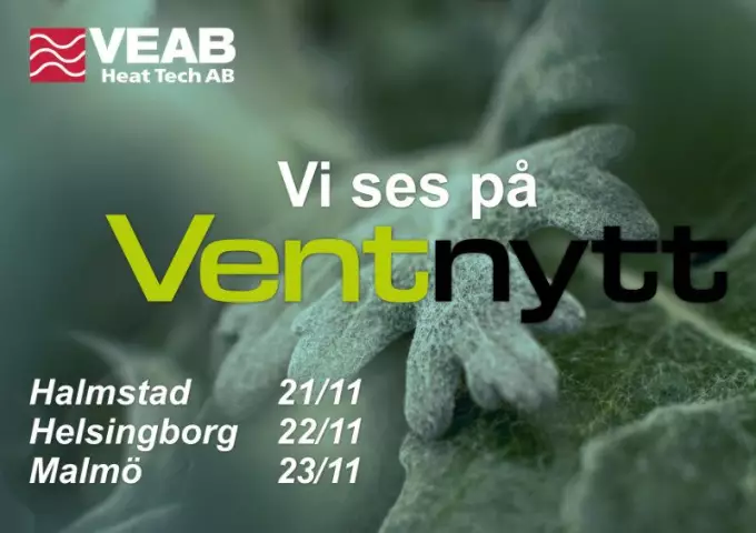 Feel free to visit us at Ventnytt in November!